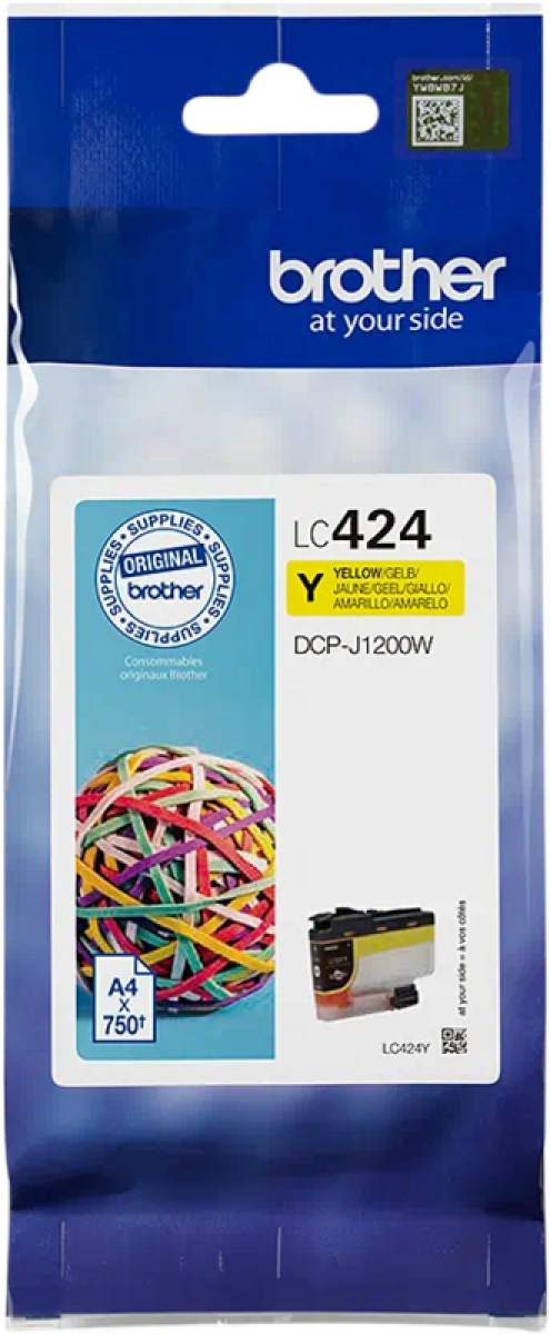 Brother LC-424 Cartridge Geel