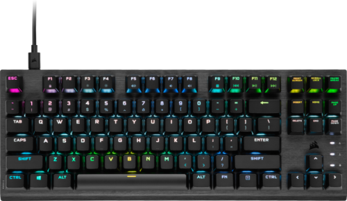 Corsair K60 PRO TKL RGB Optical-Mechanical Gaming Keyboard - US Qwerty - Backlit RGB LED - Corsiar O