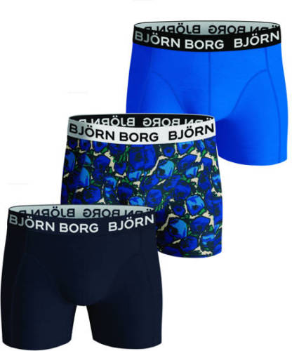 Bjorn borg boxershort Core - set van 3 blauw/zwart