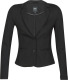 Only Effen Blazer Dames Zwart