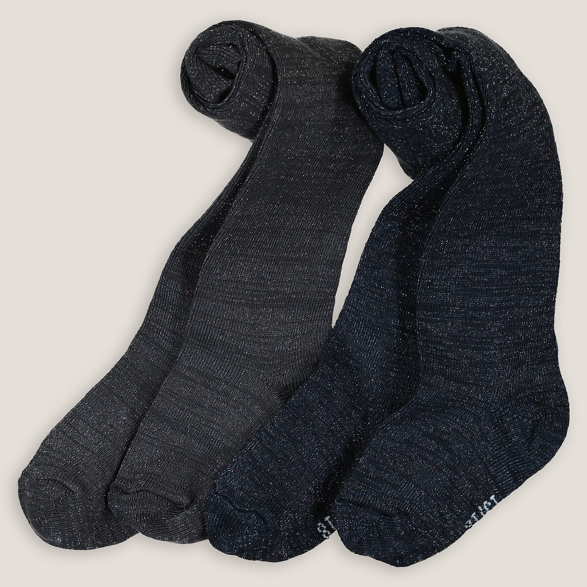 La Redoute Collections Set van 2 paar panty's met pailletten effect