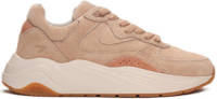 Hub leren sneakers beige