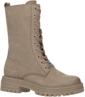 Ps poelman leren veterboots taupe