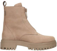 Manfield leren enkelboots taupe