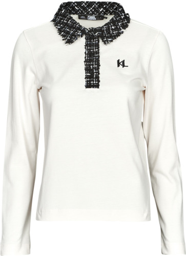 Polo Shirt Lange Mouw Karl Lagerfeld  LONG SLEEVE BOUCLE POLO