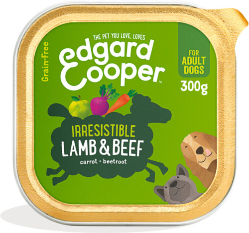 18x Edgard&Cooper Kuipje Vers Vlees Lam - Rund 300 gr