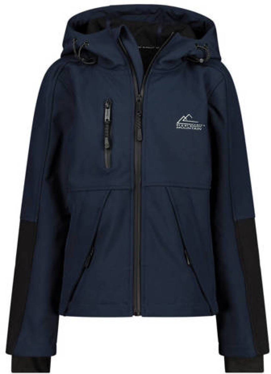 Me & My Monkey softshell jas tussen donkerblauw