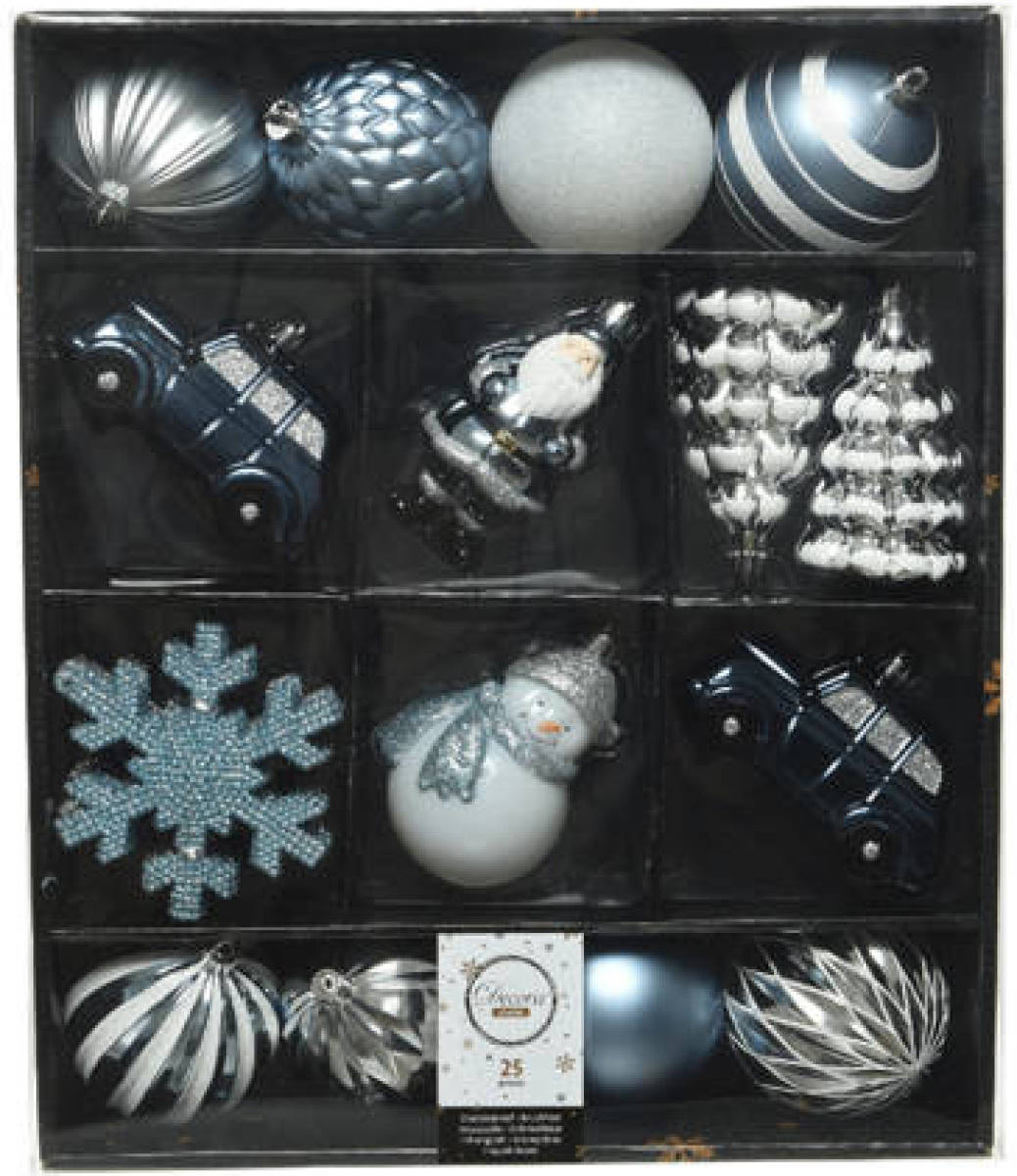 Decoris kesthanger Mixbox glitter (set van 25)