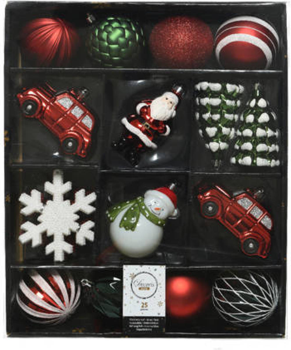 Decoris kersthanger Mixbox (set van 25)