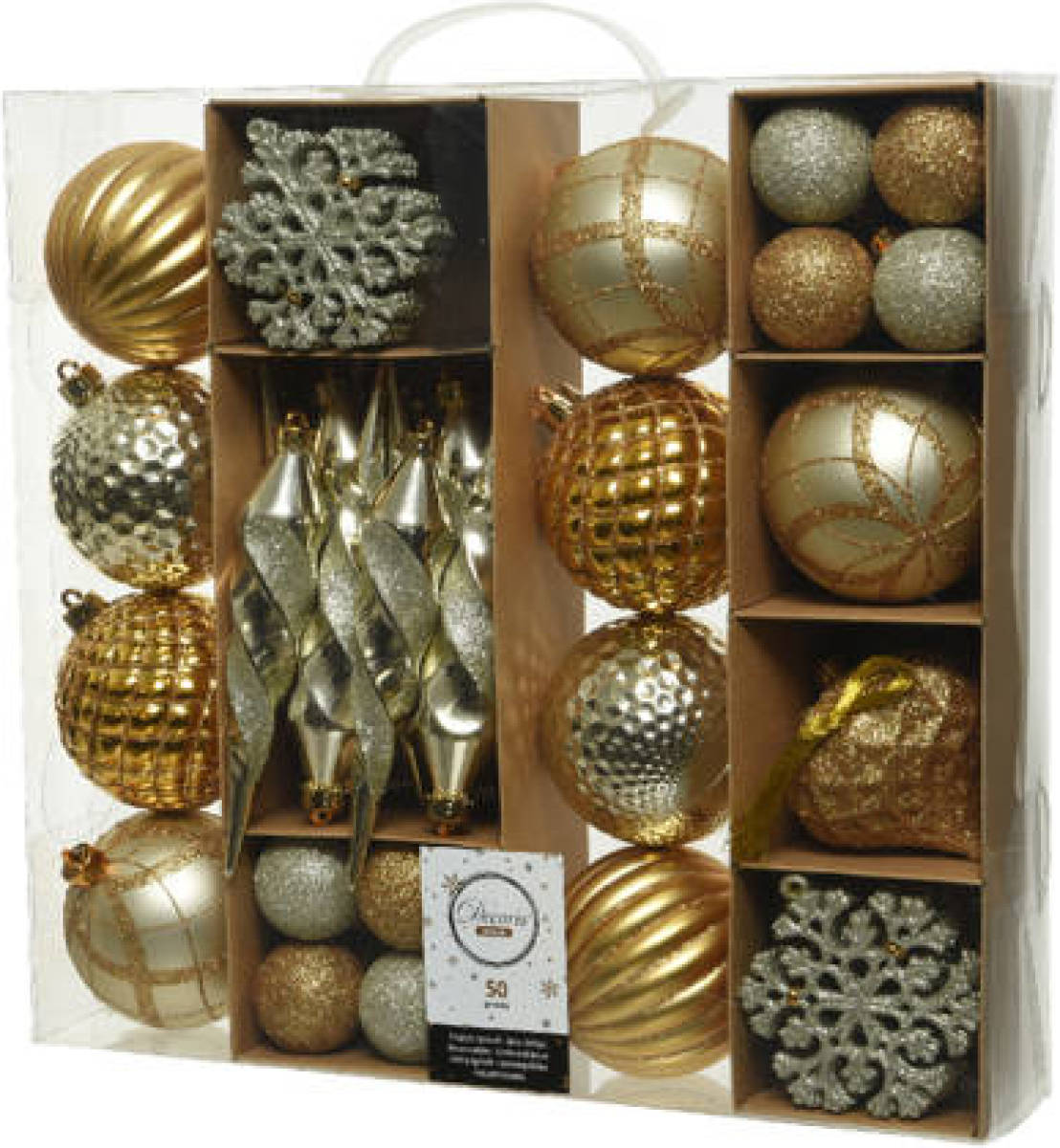 Decoris kesthanger Mixbox glitter (set van 50)