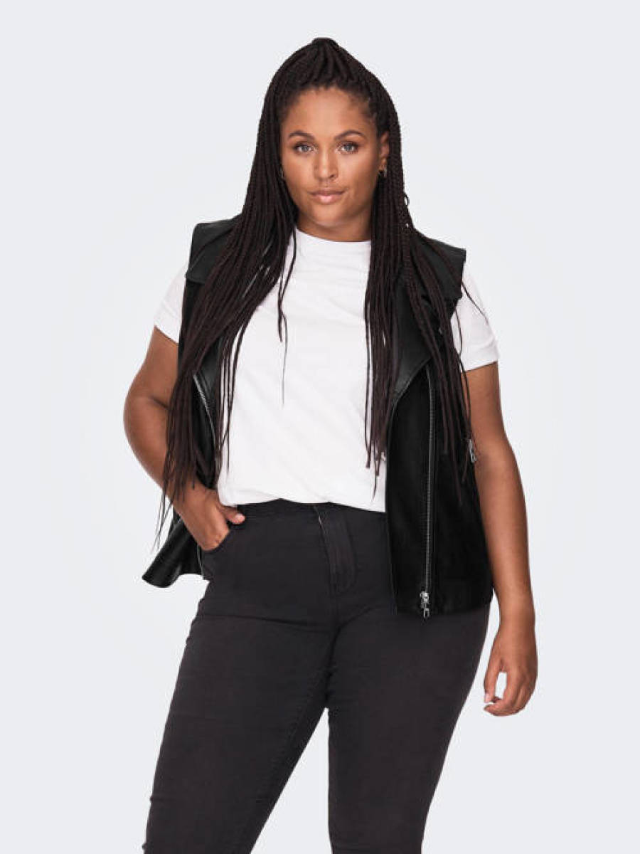 ONLY CARMAKOMA gilet zwart