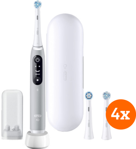 Oral-B iO 6n Grijs + iO Ultimate Clean opzetborstels (4 stuks)