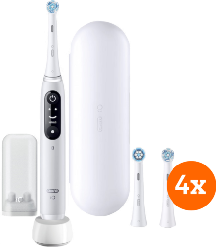 Oral-B iO 6n Wit + iO Ultimate Clean opzetborstels (4 stuks)