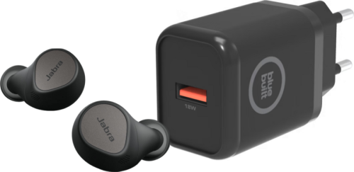 Jabra Elite 7 Pro Titanium Zwart + BlueBuilt Oplader 18W