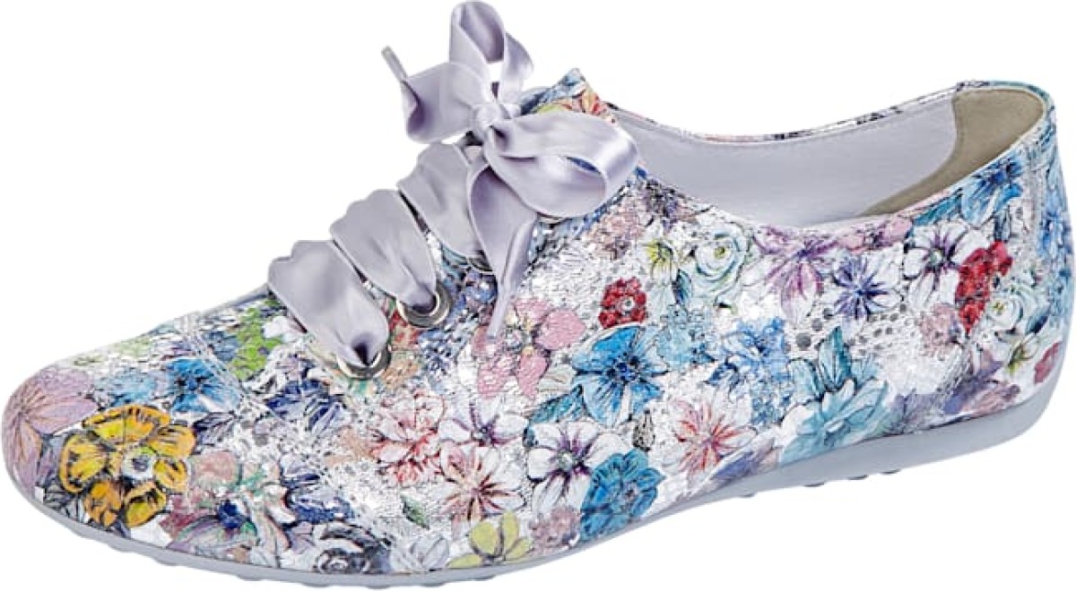 Veterschoen met trendy dessin Semler Multicolor