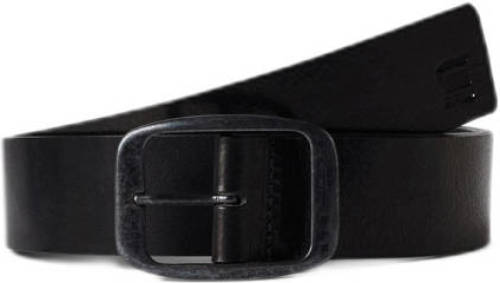 G-star Raw leren riem Mett zwart