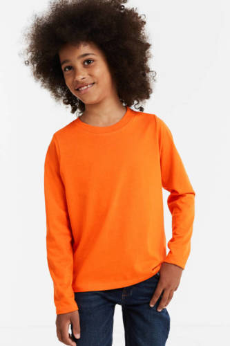 anytime longsleeve T-shirt oranje