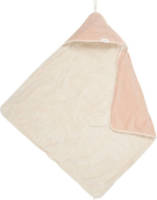 Koeka Oddi omslagdoek met teddy 100x100 cm rosa salt