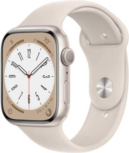 Apple Watch Series 8 GPS 45mm Alu Starlight sportband