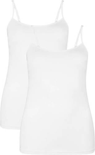 Bamboo Basics hemd Vera met bamboe (set van 2) wit
