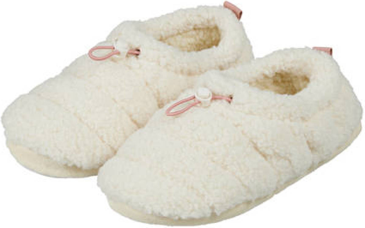 Apollo teddy pantoffels ecru