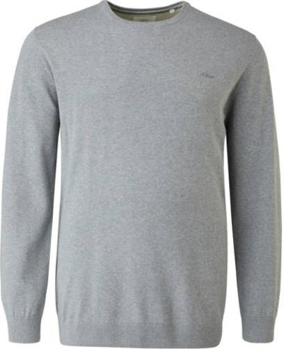s.Oliver Big Size trui Plus Size grijs