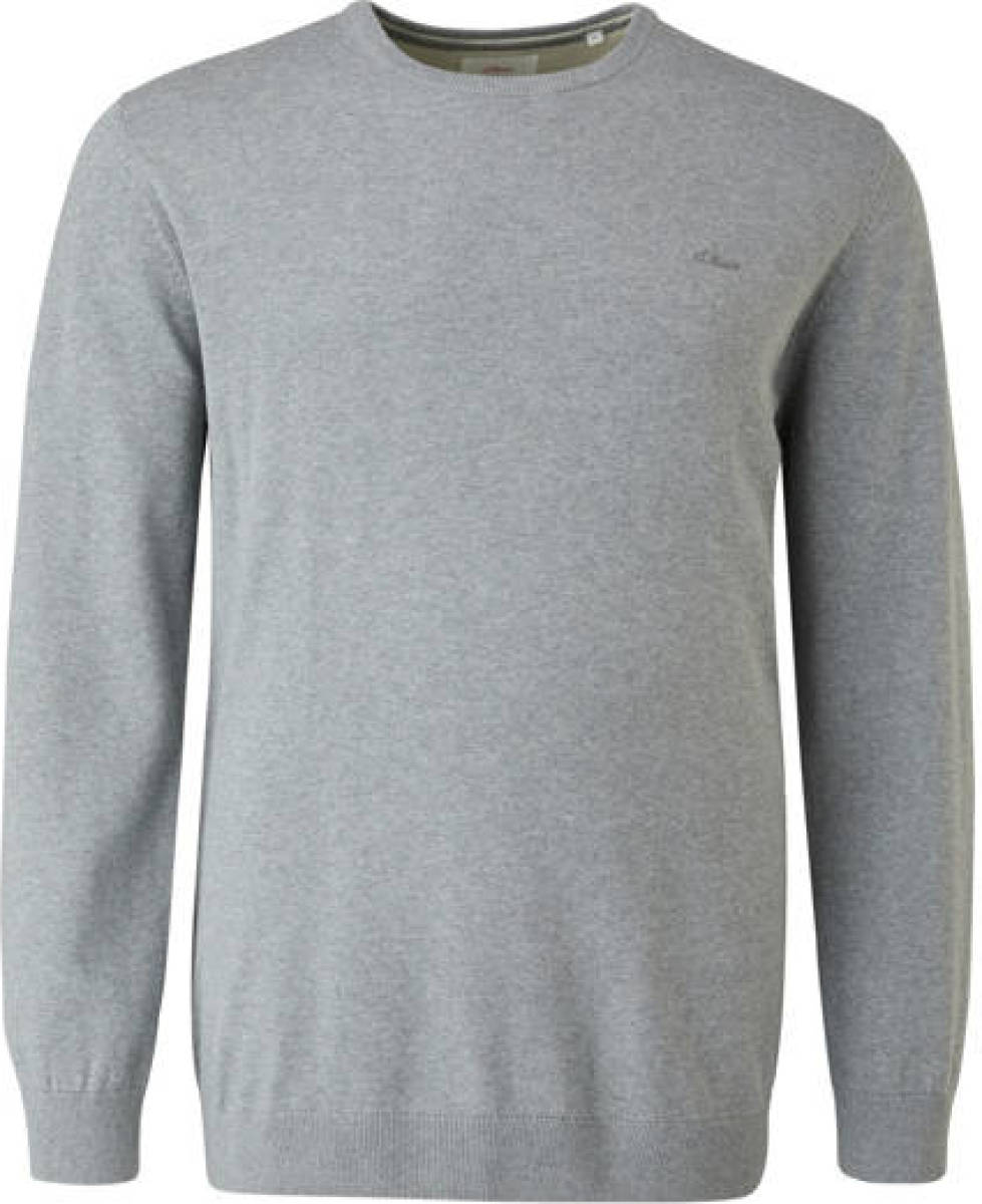 s.Oliver Big Size trui Plus Size grijs