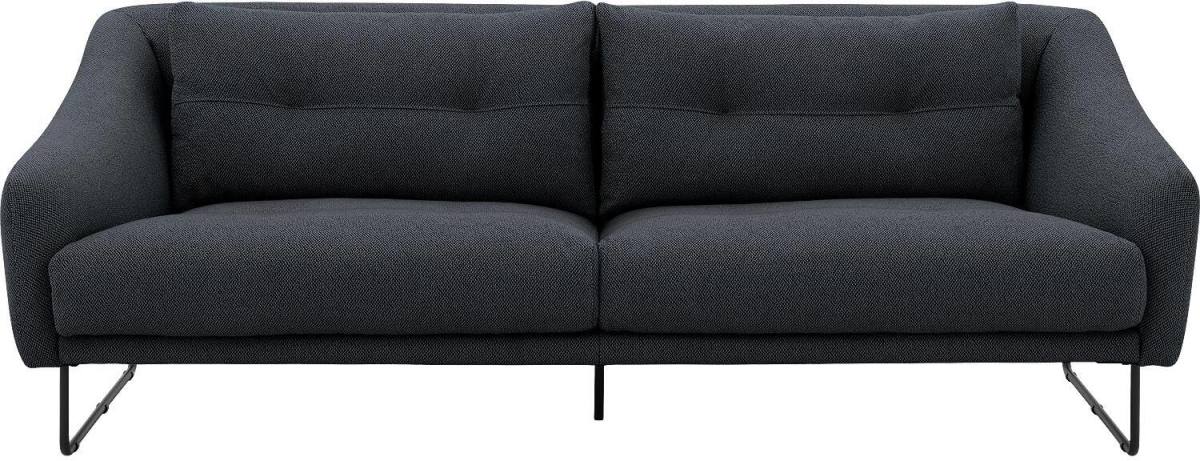 Goossens Excellent Bank GS-2105 blauw, stof, 3-zits, elegant chic