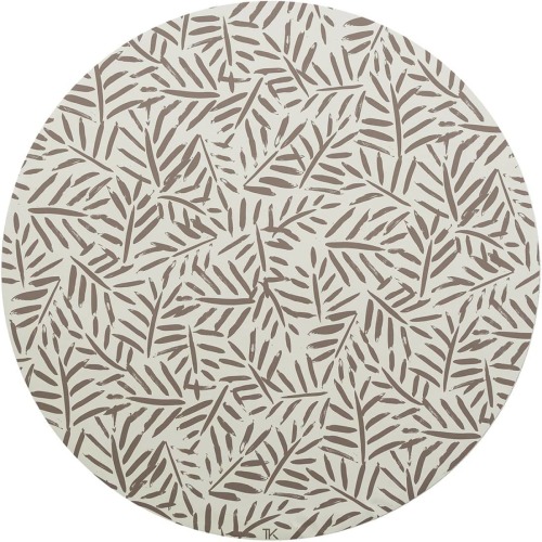 Toddlekind Cleanwean Splat Mat - Ocean Leaves - Tan