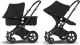 Bugaboo Cameleon 3 Plus kinderwagen/stoel/reiswieg, zwart frame/zwarte stof/zwarte zonnekap