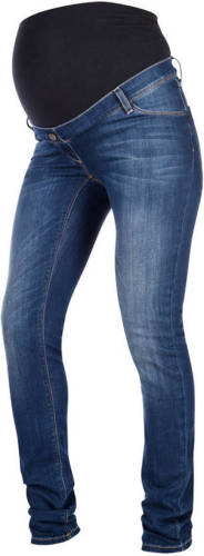 LOVE2WAIT plus size positie skinny jeans medium blue denim