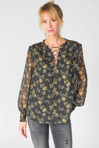 Le Temps Des Cerises Blouse met bloemenprint