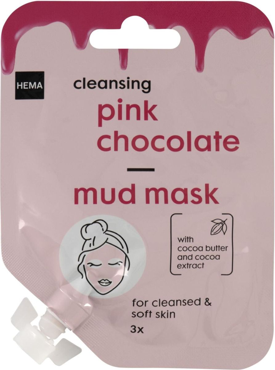 HEMA Modder Gezichtsmasker Met Roze Chocolade 15ml