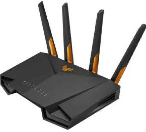 Asus 90IG0790-MO3B00 draadloze router Gigabit Ethernet Dual-band (2.4 GHz / 5 GHz) Zwart, Oranje