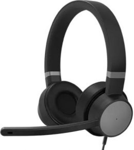 Lenovo Go Wired ANC Headset Bedraad Hoofdband Car/Home office USB Type-C Zwart