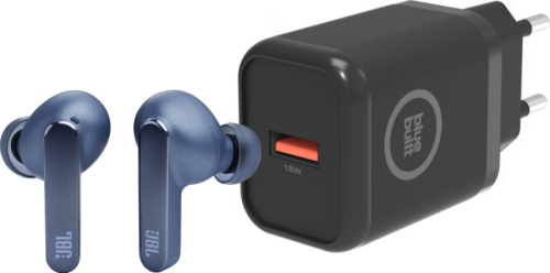 JBL Live Pro 2 Blauw + BlueBuilt Oplader 18W