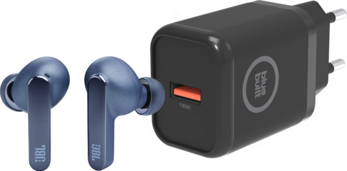 JBL Live Pro 2 Blauw + BlueBuilt Oplader 18W