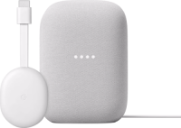Google Chromecast HD met Google TV + Google Nest Audio Charcoal