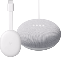 Google Chromecast HD met Google TV + Google Nest Mini Wit
