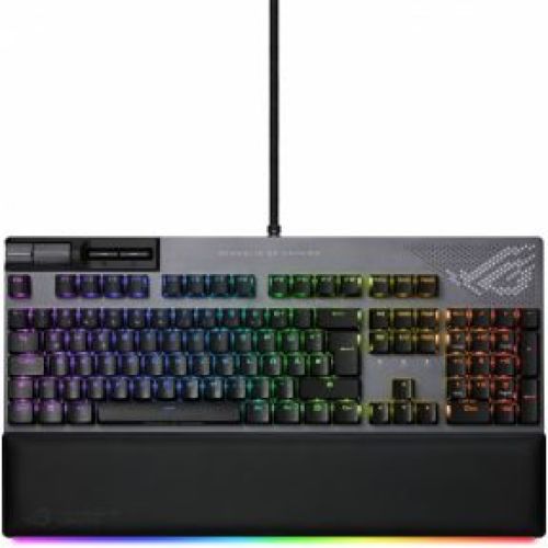 Asus ROG STRIX Flare II Animate toetsenbord USB QWERTY Amerikaans Engels Zwart, Grijs