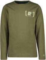 Raizzed longsleeve met printopdruk groen