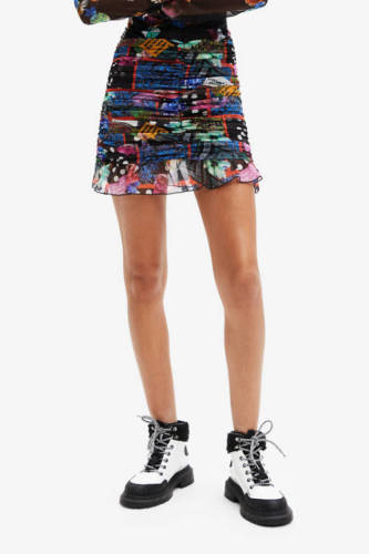 Desigual rok van gerecycled polyester multi