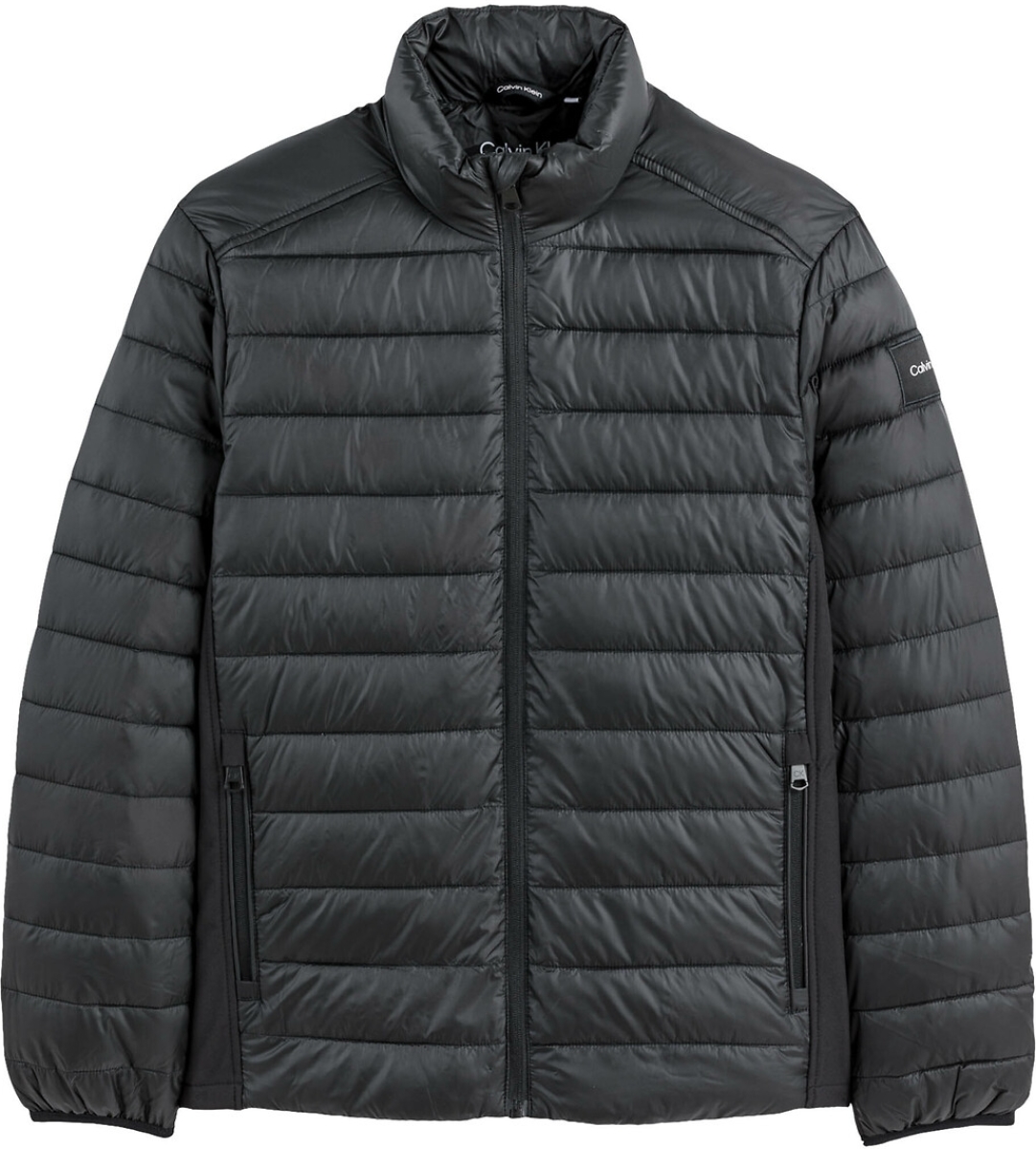 Calvin klein Donsjas met kap, logo zijkant
