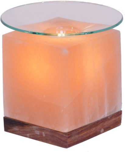 HIMALAYA SALT DREAMS Zoutkristal-tafellamp Kubus (1 stuk)