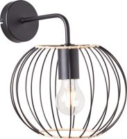 Brilliant Leuchten Wandlamp Silemia Wandlamp matzwart (1 stuk)