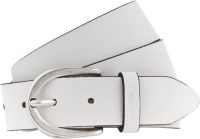 Mustang Leren riem met gestempelde Mustang-logo op de lus