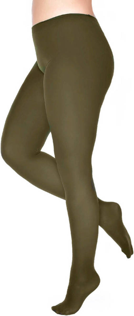 Pamela Mann super curvy + size panty 50 denier olijfgroen