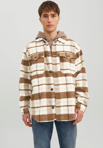 Jack & Jones Flanellen overhemd OLLIE CHECK OVERSHIRT