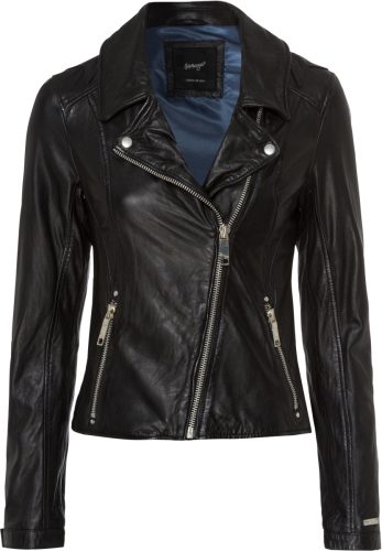 Maze Leren jack in biker-look en inzetten achter