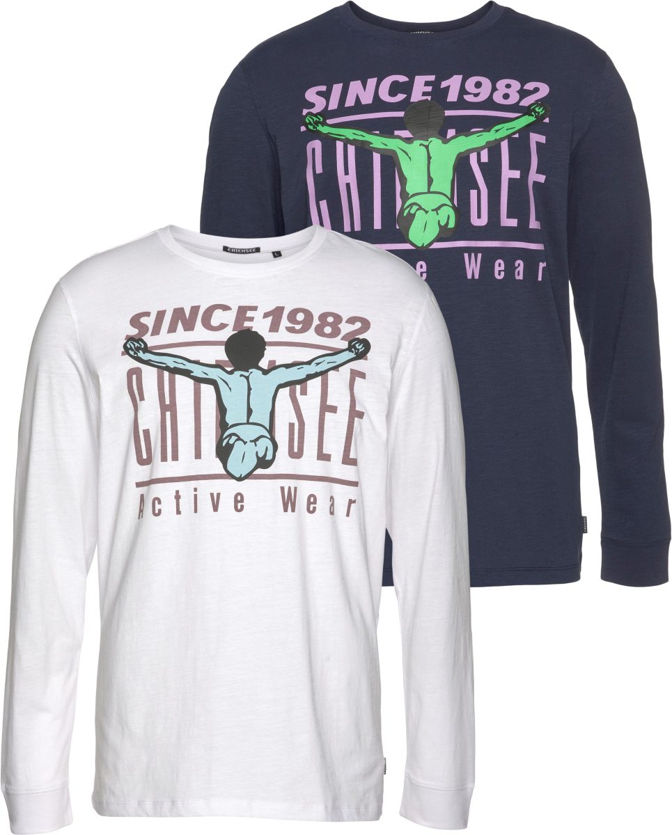 Chiemsee Shirt met lange mouwen (set, Set van 2)